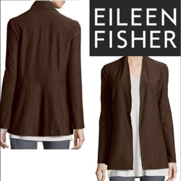 Eileen Fisher Sweater Cardigan Brown Medium - Picture 1 of 8
